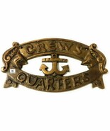 Brass Crew&#39;s Quarters Door Sign - Nautical Brass Signs - Nautical Decor ... - €39,45 EUR