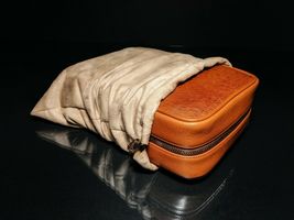 Brizard and Co Tan Lizard Leather Traveler with cutter and lighter NIB image 5
