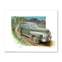 Signed 1948 FORD MOONSHINER Poster Print Wall Art 11x14 Unframed - $446.42 MXN