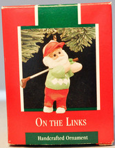 Hallmark - On The Links - Santa Swining Golf Club - 1989 - Keepsake Ornament - £8.60 GBP