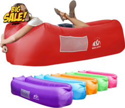Inflatable Lounger Air Sofa Chair 82x27&quot; Water Proof Couch Portable Beach Campin - £46.00 GBP+