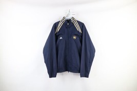 Adidas Womens L Team Issued Notre Dame University Full Zip Windbreaker Jacket - £39.43 GBP