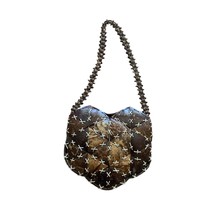 Handmade Heart Shaped Coconut Shells purse Handbag Brown 8.5 x 8 - £20.74 GBP