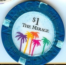 Las Vegas Mirage $1 Casino Chip - £7.82 GBP