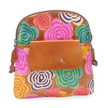 VIVID by SUKRITI- Multi Color Floral Genuine Leather RFID Crossbody Bag ... - $29.92