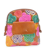 VIVID by SUKRITI- Multi Color Floral Genuine Leather RFID Crossbody Bag ... - $28.34