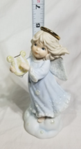 Vintage 1994 Enesco Corporation Heavenly Kingdom Angel with Harp 528374 - $12.73