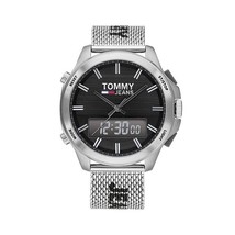 Orologio Tommy Hilfiger da uomo al quarzo acciaio inox quadrante nero 46 mm... - £98.91 GBP