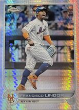 2022 Topps Chrome Francisco Lindor Refractor MLB New York Mets Baseball ... - $2.33
