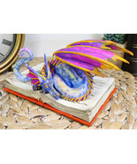 Amy Brown Fantasy Rainbow Book Wyrm Dragon Of Bibliography Figurine Deco... - $48.99