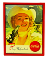 Vintage Play Refreshed Coca-Cola Dale Evans Metal Sign The Coca Clan 1985 - $1,674.69 MXN