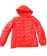 TIME and TRU™ ~ Red Nylon ~ Puffer Coat ~ MEDIUM(8-10) ~ Pockets ~ Hoode... - $56.13 CAD