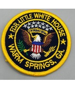 Vtg FDR Little White House Warm Springs GA Embroidered Patch 3&quot; Souvenir - $8.60