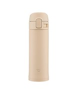 ZOJIRUSHI Water Bottle One Touch Stainless Steel Mug 0.3L Beige SM-PD30-CM - £30.24 GBP