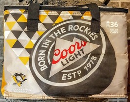 Coors Light Pittsburgh Penguins Hockey Cooler 36 Beer Can Insulated Tote Bag Nhl - £17.02 GBP