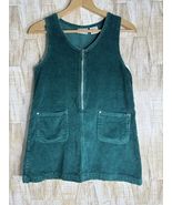 Vintage In Design Girls Size 10 Green Corduroy Jumper Dress School - $297.52 MXN
