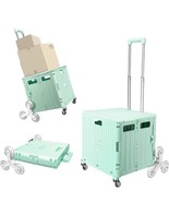 Honshine Foldable Cart with Stair Climbing Wheels, Collapsible Rolling C... - £56.03 GBP