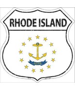 Rhode Island State Flag Highway Shield Metal Sign HS-147 - €24,07 EUR