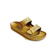 Birkenstock Arizona EVA Womens Size 7 Mens 5 Sandals Glamour Gold EU 38 ... - $59.21