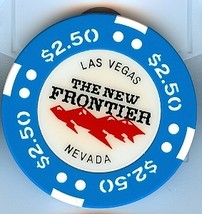Las Vegas The New Frontier $2.50 Casino Chip, vintage - £6.25 GBP