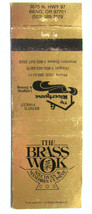 The Brass Wok - Bend, Oregon Chinese Restaurant 20 Strike Matchbook Cover OR - £1.36 GBP