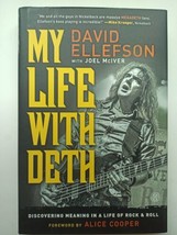 Signed by DAVID ELLEFSON of MEGADETH &quot;My Life With Dethi&quot; 1st.ed. Book w... - £46.70 GBP