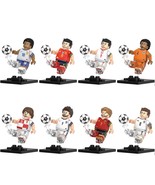 8pcs Football Players Mbappe Rodri Kroos De Bruyne Kane Virgil Minifigur... - $26.47 CAD