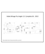 2013 Hobie Mirage Pro Angler 12 Complete Kit Kayak Boat EVA Foam Deck Fl... - $382.65 CAD