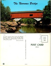 Indiana Turkey Run State Park The Narrows Bridge Covered Bridge Vintage Postcard - £7.42 GBP