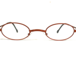 Vintage La Eyeworks Gafas Monturas EGON 434 Naranja Redondo Full Borde 4... - $64.89