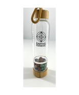 Earth Elements Crystal Water Bottle Glass Chakra Alignment Energy Gems Tea - $18.31