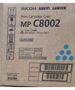 Ricoh Savin Lanier MP C8002 Toner Cartridge 842086, Cyan Genuine - $80.01 CAD