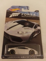 Hot Wheels 2017 Forza Motorsport 4/6 White Lamborghini Huracan LP 610-4 MOC - £11.84 GBP