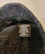 Black Sparkly Bucket Hat With Bow August Hat Company VTG image 6