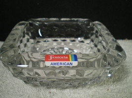 Fostoria American Large Ash Tray with Orig Lable~~rare 1~~ - £71.81 GBP