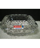 Fostoria American Large Ash Tray with Orig Lable~~rare 1~~ - £71.06 GBP