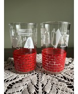 MCM Glassware | Retro Kitchen Appliances &amp; Utensils Red Brick |Drinking ... - $222.65 MXN