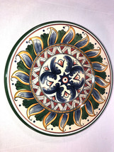 DeRuta 8.5 Inch Hand Painted Plate Mint - £16.01 GBP