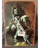 Call of Duty Ghosts 8x12 Metal Tin Sign – Gamer Wall Art Man Cave Decor - $243.89 MXN