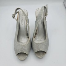 Pierre Dumas SANIBEL Women’s Sandals Silver Metallic Bridal Size 8.5  - $6.99