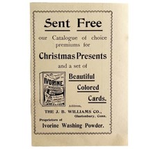 Ivorine Washing Powder 1894 Advertisement Victorian Christmas Gifts ADBN1zz - $19.99