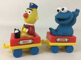 Sesame Street Wind Up Train Replacement Pieces Cookie Monster Bert 1994 ... - $21.73