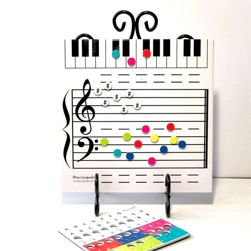 Magnetic Drawing Board Dry-Erase Board For Kids Music Piano Lessons Note Reading - £17.09 GBP+