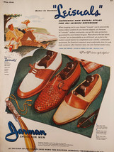 1946 Original Esquire Art WWII Era Ads Jarman Shoes Golden Wedding Whiskey - £5.19 GBP