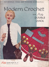 1954 Modern Household Fashion Crochet Patterns Lily Mills Book No 75 - £7.07 GBP