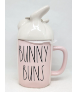 Rae Dunn Easter BUNNY BUNS Mug With Bunny Legs Lid Pink NEW Too Cute! - £17.30 GBP