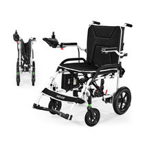 VEVOR Electric Wheelchair 220lbs Foldable 12-Mile All-Terrain Lightweight - $497.99
