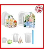 Versatile Arch &amp; Heart Silicone Resin Molds: Perfect for Flowers &amp; Keeps... - $34.42 CAD