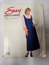 7755 McCall&#39;s Easy stitch and save Misses&#39; Jumper and Blouse Size 10-24  Uncut - £6.32 GBP