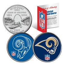 St Louis Rams *Retro &amp; Team Logo* Missouri Quarters 2-Coin U.S. Set Nfl Licensed - £8.27 GBP